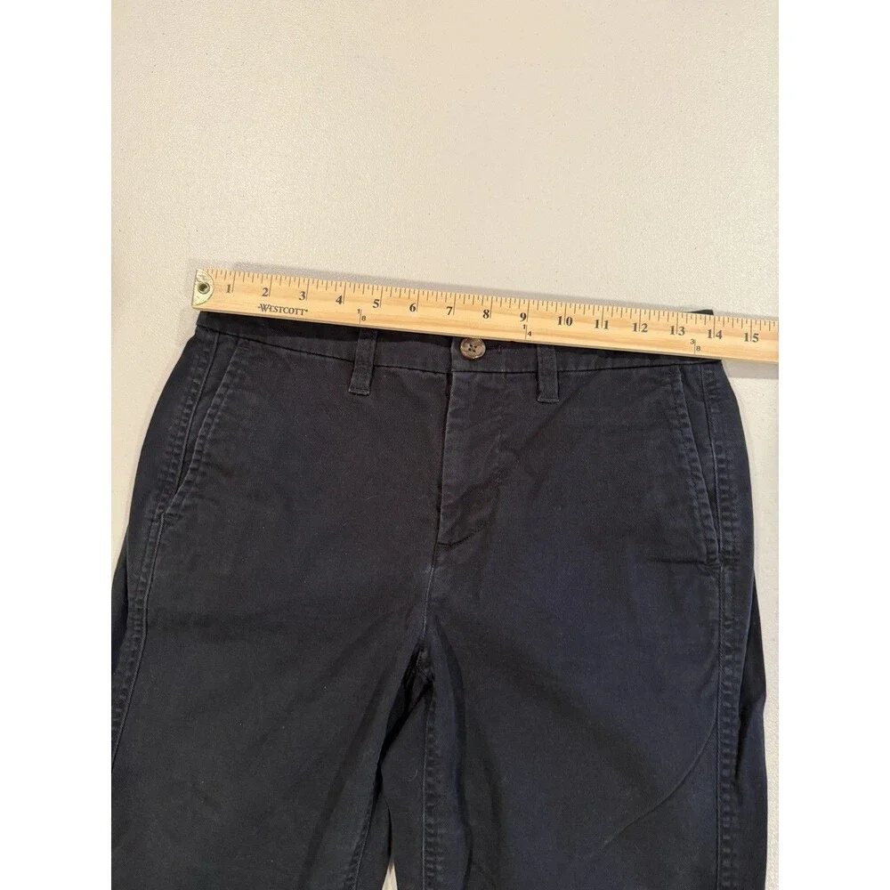 J.Crew Chino Pants Women 28** Black High Rise Girlfriend Straight Office Career